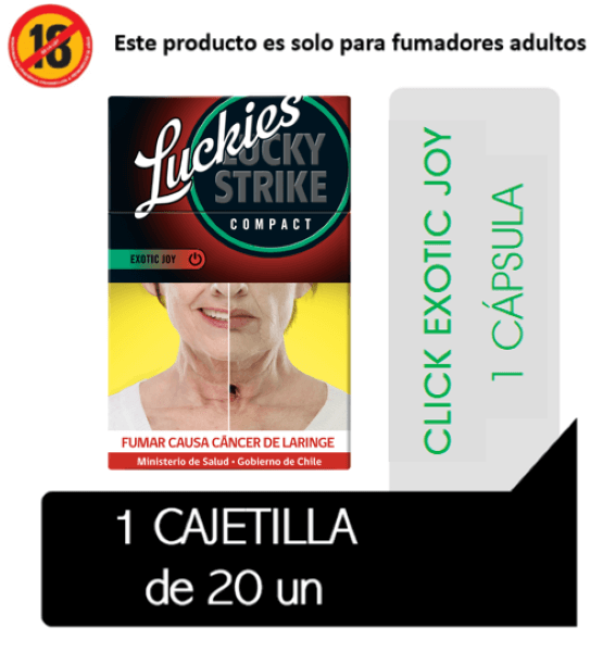 Cigarrillos Lucky Strike Compact Exotic Joy 20 Unid A Domicilio